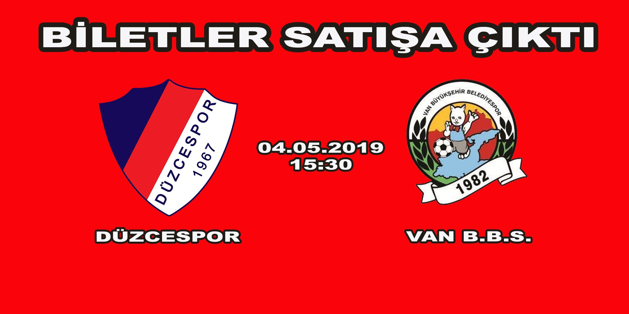 Van B.B.S. Maçı Biletleri Satışta!