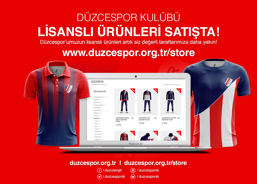 Düzcespor E- Store Mağazamız Açıldı