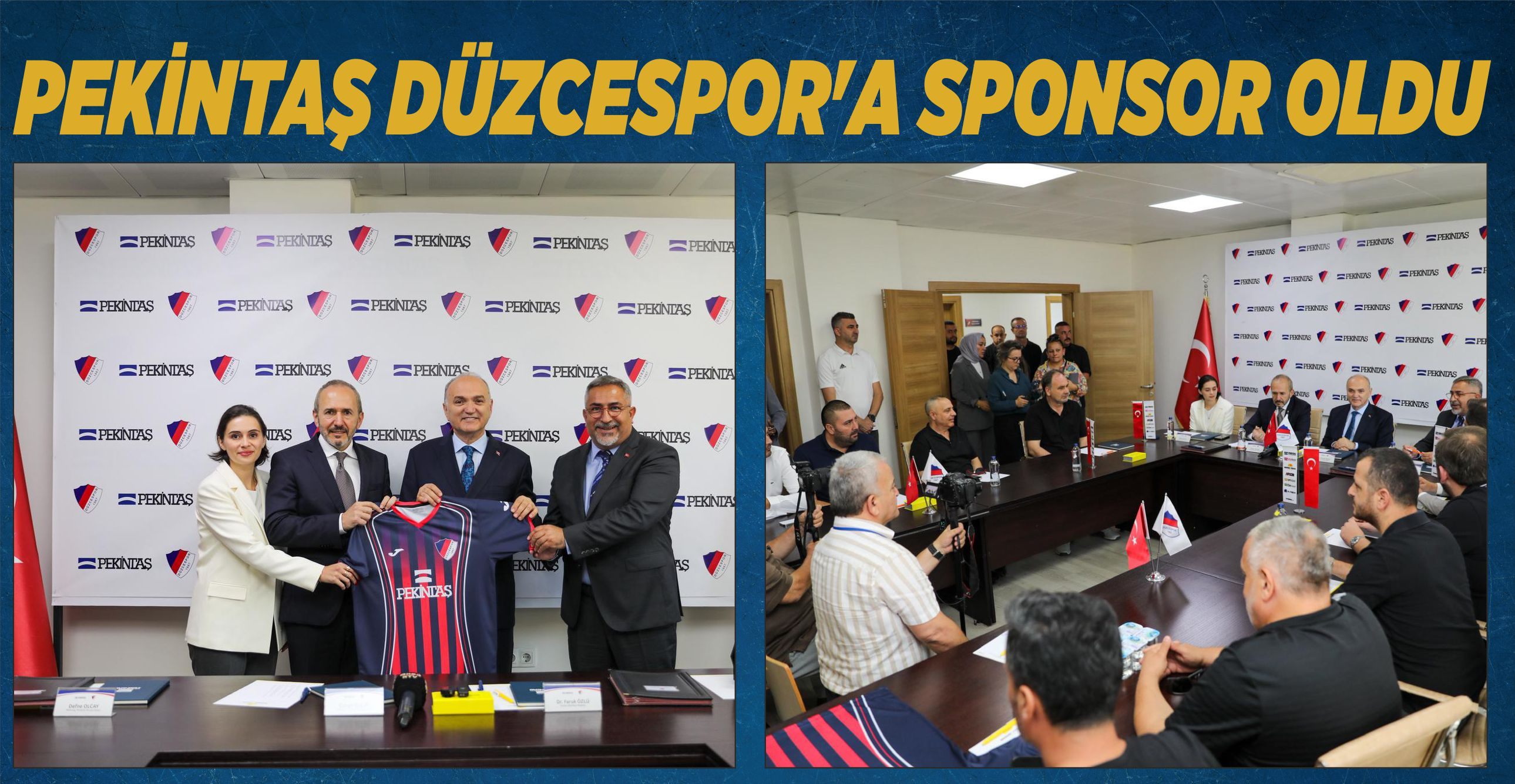 PEKİNTAŞ DÜZCESPOR’A SPONSOR OLDU
